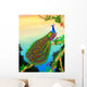Green Peafowl Wall Mural