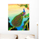 Green Peafowl Wall Mural