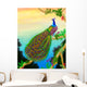 Green Peafowl Wall Mural