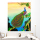 Green Peafowl Wall Mural