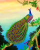 Green Peafowl Wall Mural