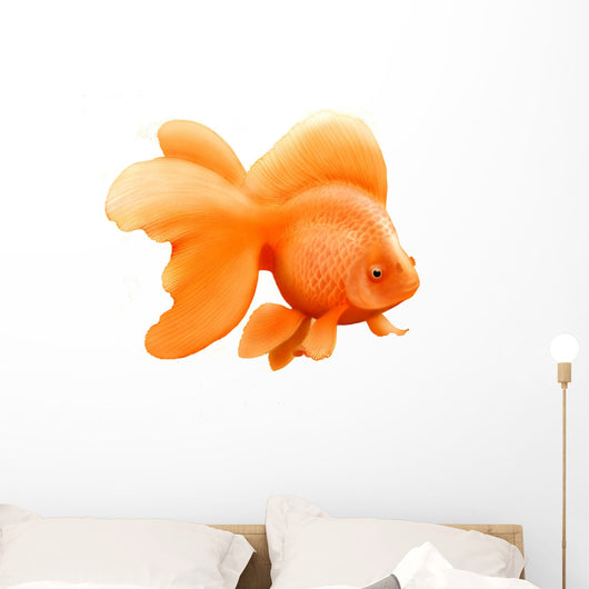 Japanese Ryukin Goldfish Wall Decal