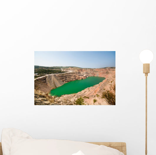 Emerald Green Oval Lake Wall Decal
