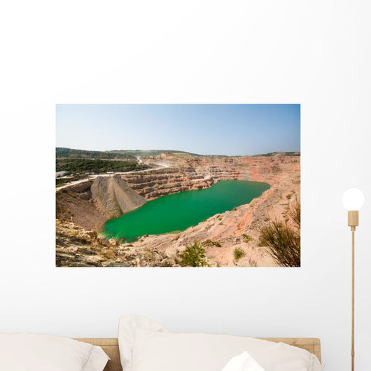 Emerald Green Oval Lake Wall Decal