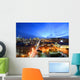 Montreal city skyline at sunset, Montreal, Quebec Wall Mural