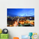 Montreal city skyline at sunset, Montreal, Quebec Wall Mural