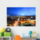 Montreal city skyline at sunset, Montreal, Quebec Wall Mural