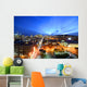Montreal city skyline at sunset, Montreal, Quebec Wall Mural