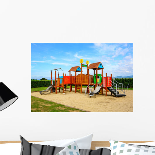 Playground with Blue Sky Wall Decal