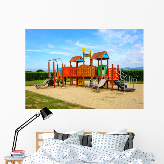 Playground with Blue Sky Wall Decal
