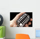 Holding Microphone Wall Decal