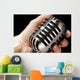 Holding Microphone Wall Decal