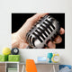 Holding Microphone Wall Decal