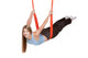Young woman doing  aerial yoga Wall Decal