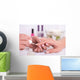 client and manicurist in manicure salon Wall Mural