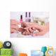 client and manicurist in manicure salon Wall Mural