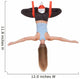 Young woman doing aerial yoga in hammock on a Wall Decal