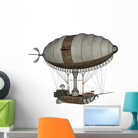 Hot Air Balloon - 3D Render Wall Decal