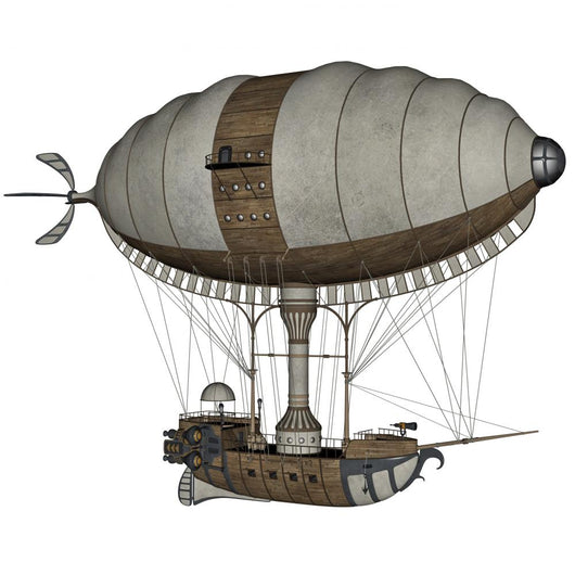 Hot Air Balloon - 3D Render Wall Decal