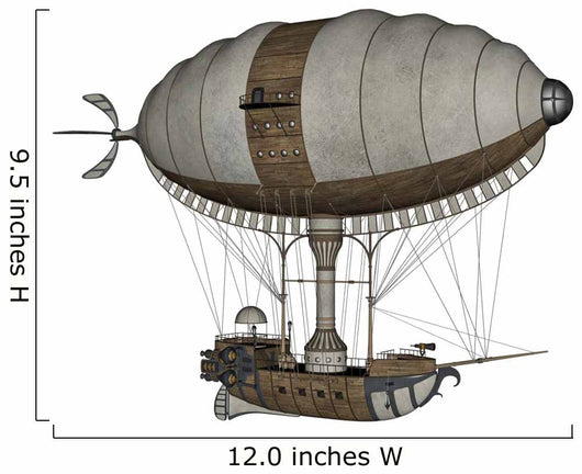 Hot Air Balloon - 3D Render Wall Decal