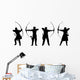 archer silhouettes Wall Decal