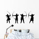 archer silhouettes Wall Decal