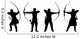 archer silhouettes Wall Decal