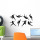 climb silhouettes Wall Decal