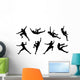 climb silhouettes Wall Decal