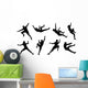climb silhouettes Wall Decal