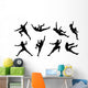 climb silhouettes Wall Decal