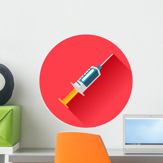 syringe icon Wall Decal