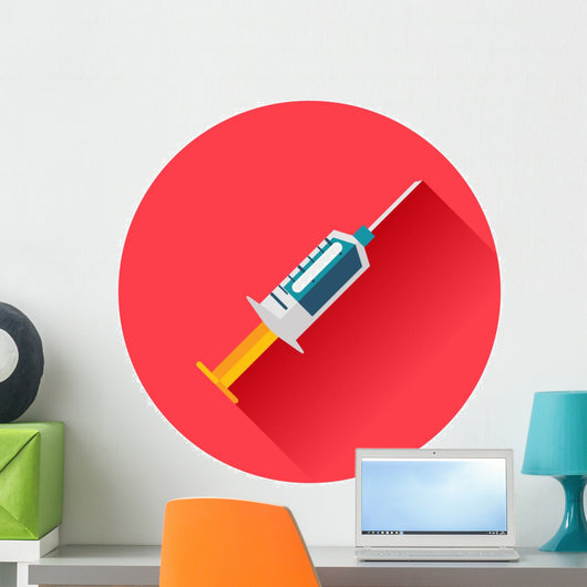 syringe icon Wall Decal