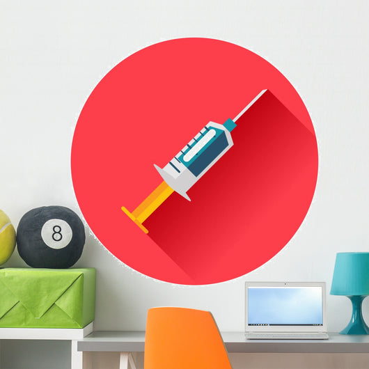 syringe icon Wall Decal