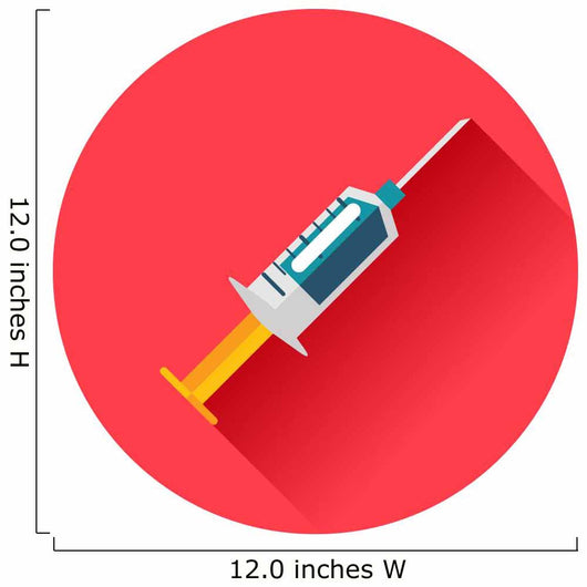 syringe icon Wall Decal
