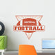 Football Design With Sunburst Triangle Wall Decal