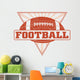 Football Design With Sunburst Triangle Wall Decal