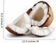 Broken raw ripe coconut Wall Decal