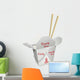 Chinese Take-Out with Chop Sticks Wall Decal