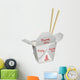 Chinese Take-Out with Chop Sticks Wall Decal