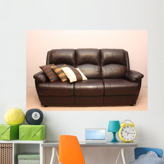 Leather Couch Wall Mural