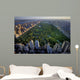 Central Park aerial view, Manhattan, New York; Park is surrounde Wall Mural