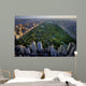 Central Park aerial view, Manhattan, New York; Park is surrounde Wall Mural