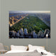 Central Park aerial view, Manhattan, New York; Park is surrounde Wall Mural