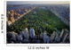 Central Park aerial view, Manhattan, New York; Park is surrounde Wall Mural