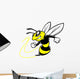 Bee Team Mascot Wall Decal