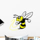 Bee Team Mascot Wall Decal