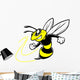 Bee Team Mascot Wall Decal