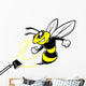 Bee Team Mascot Wall Decal
