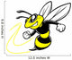 Bee Team Mascot Wall Decal